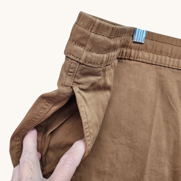 NWT No Boundaries Men’s XL 40-42 Jogger Shorts Brown Stretch Twill Elastic Waist - Picture 5 of 13